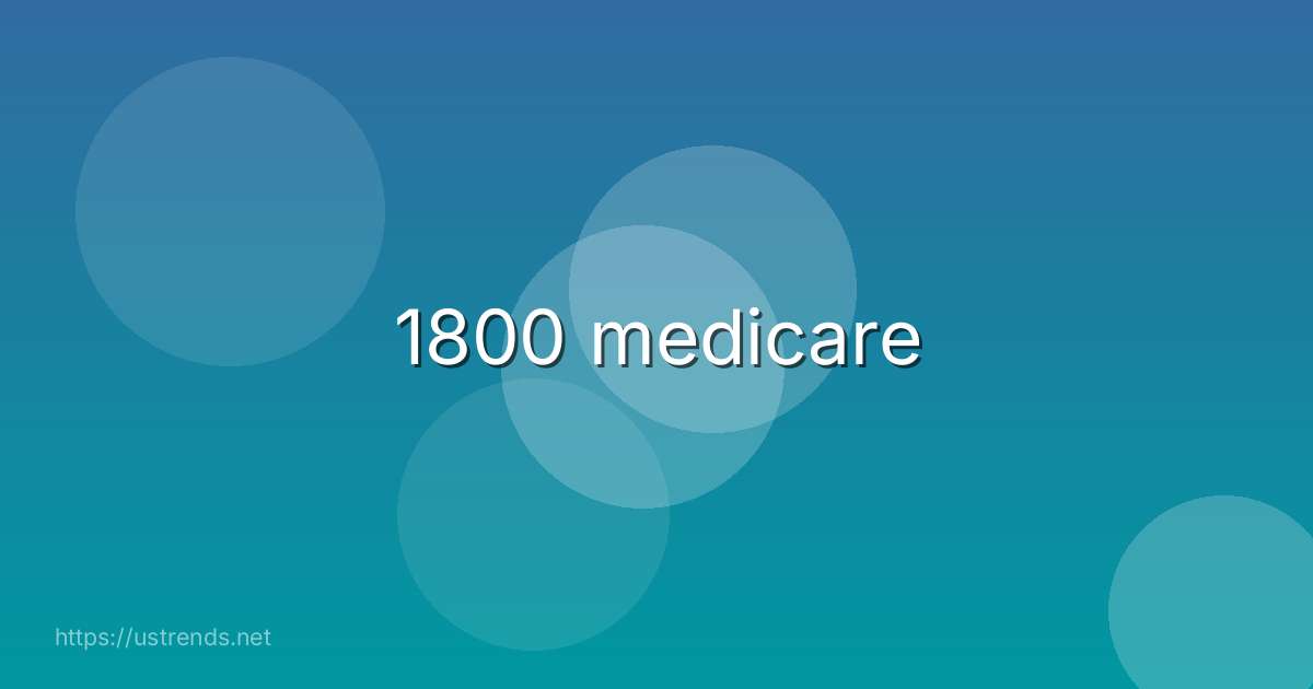 1800 medicare