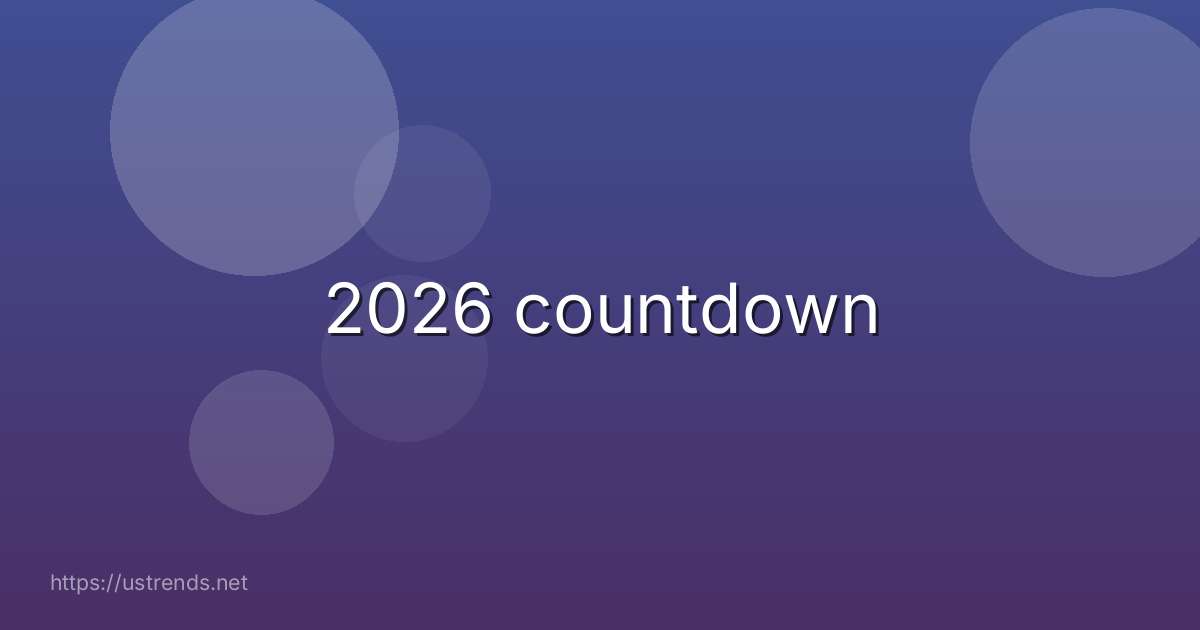 2026 countdown