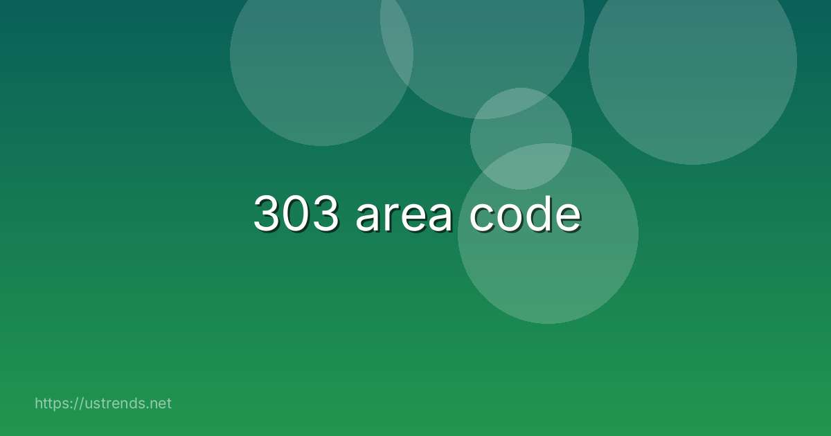 303 area code