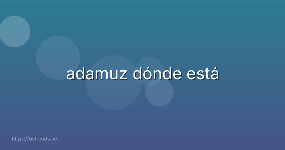 adamuz dónde está