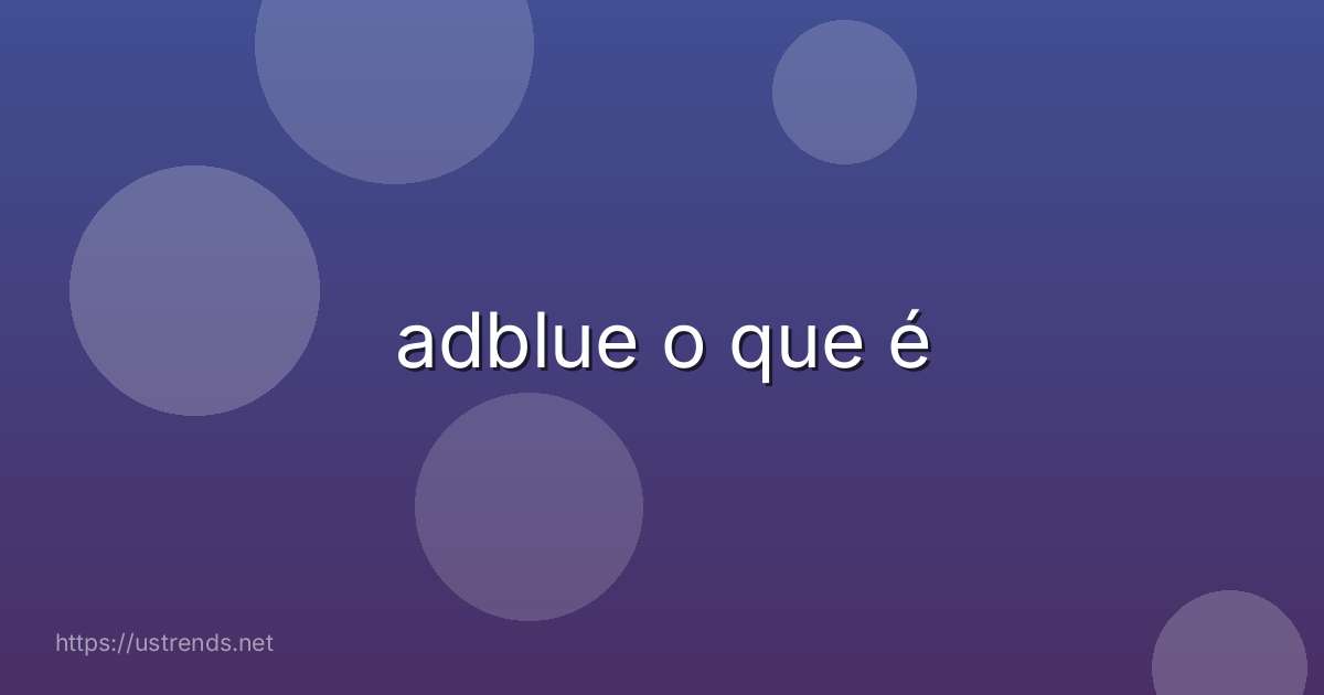 adblue o que é