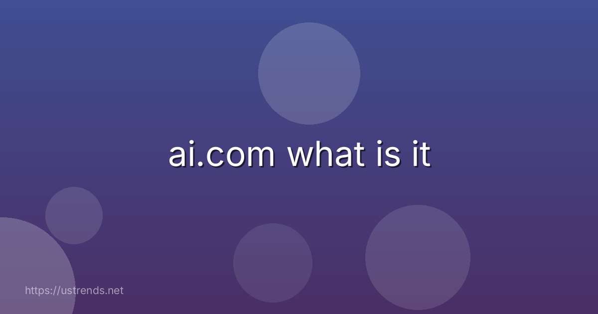 ai.com what is it