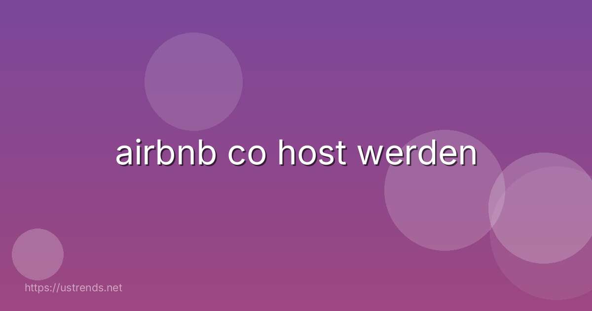 airbnb co host werden