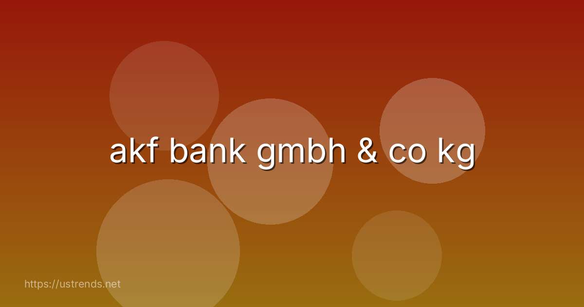 akf bank gmbh & co kg