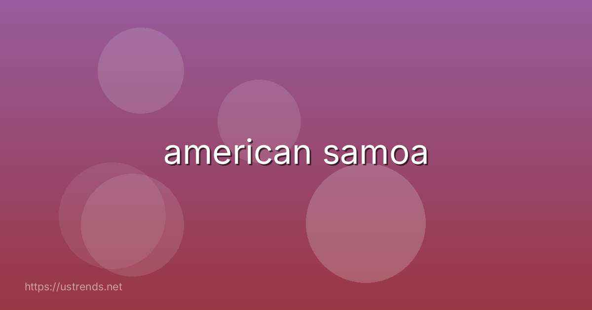 american samoa
