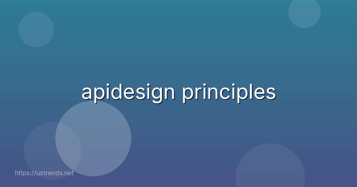apidesign principles