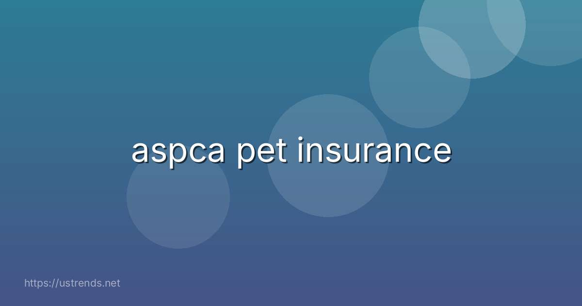 aspca pet insurance