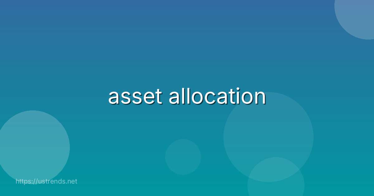 asset allocation