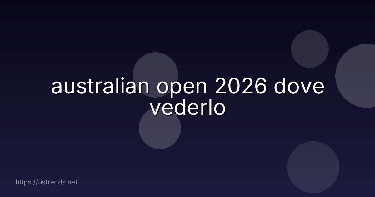 australian open 2026 dove vederlo
