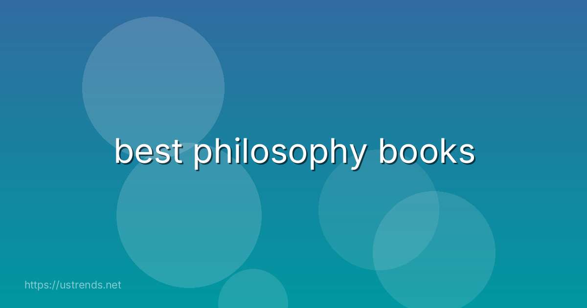 best philosophy books