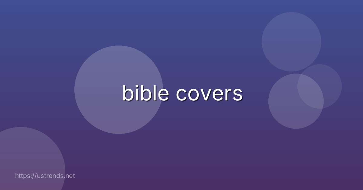 bible covers