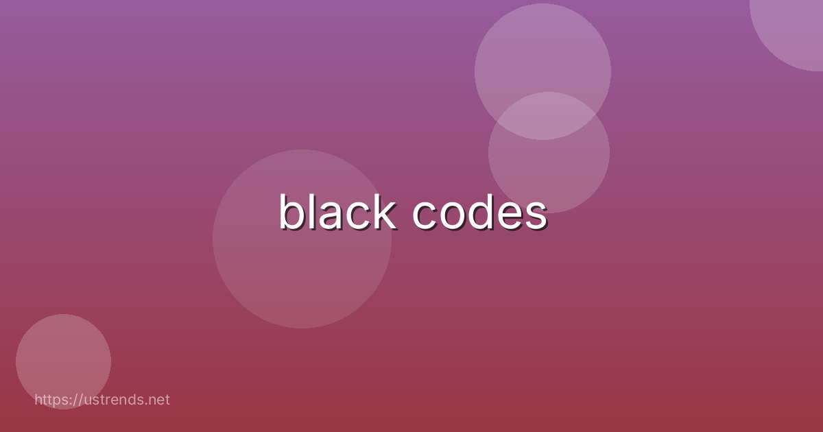 black codes