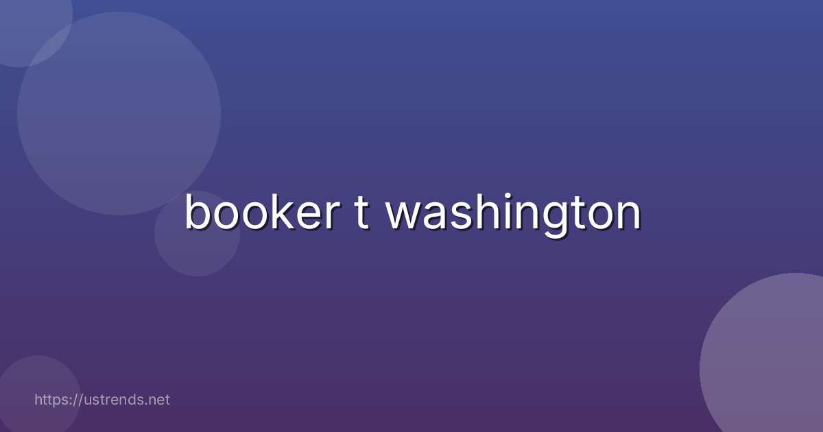 booker t washington