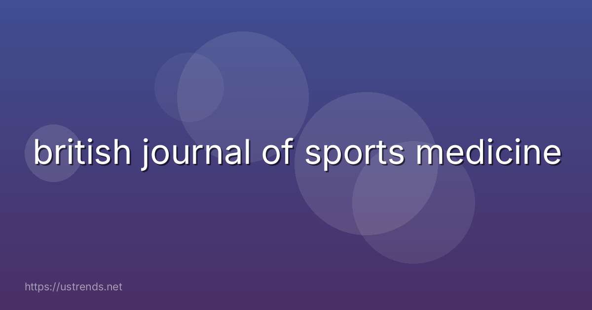 british journal of sports medicine
