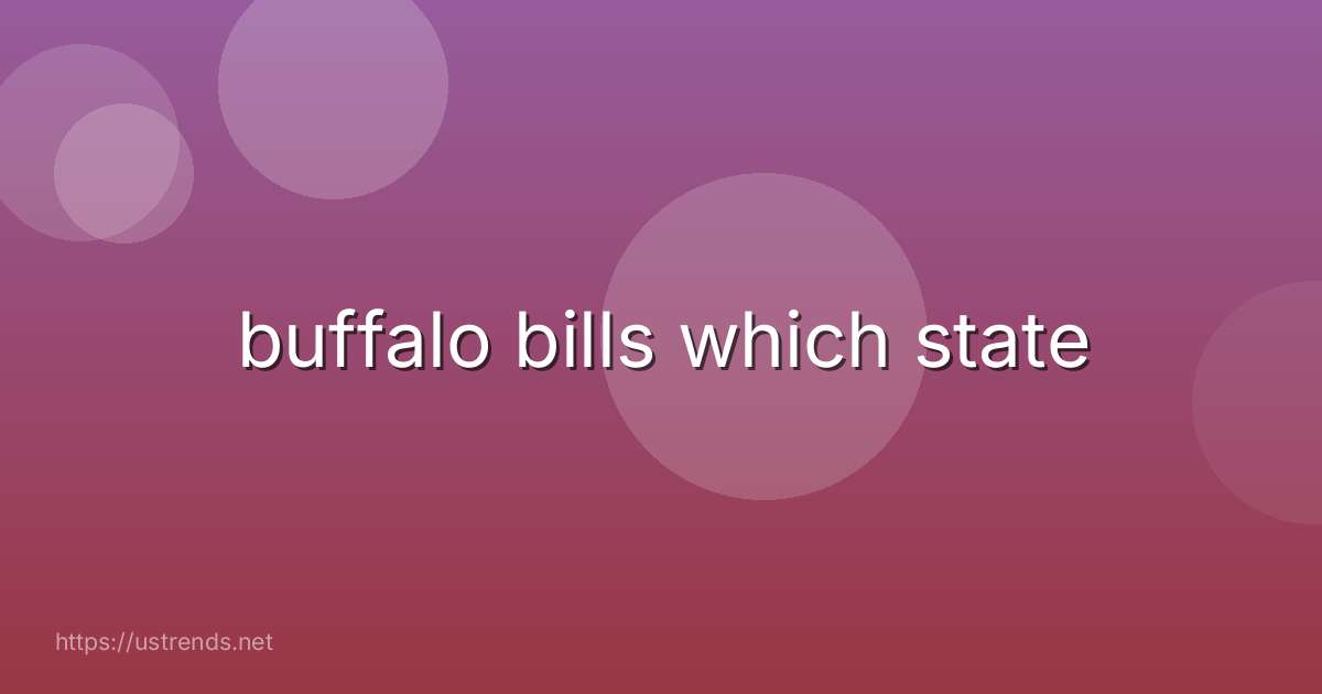 buffalo bills which state