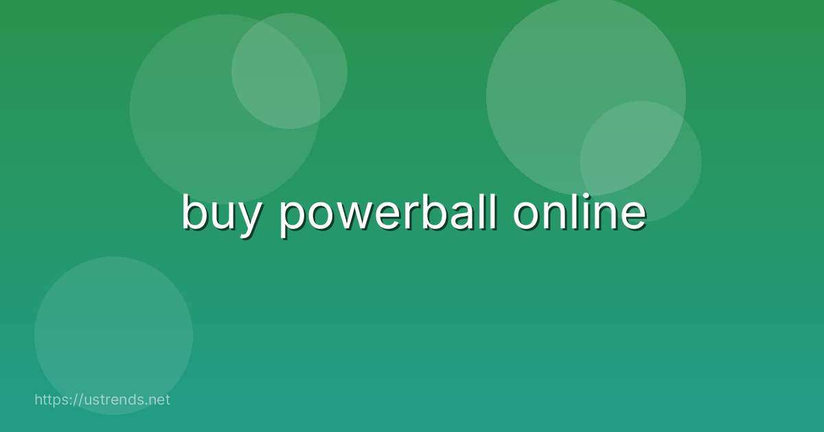 buy powerball online
