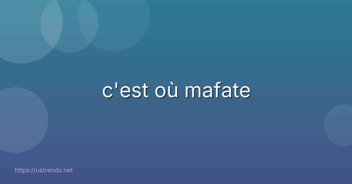 c'est où mafate