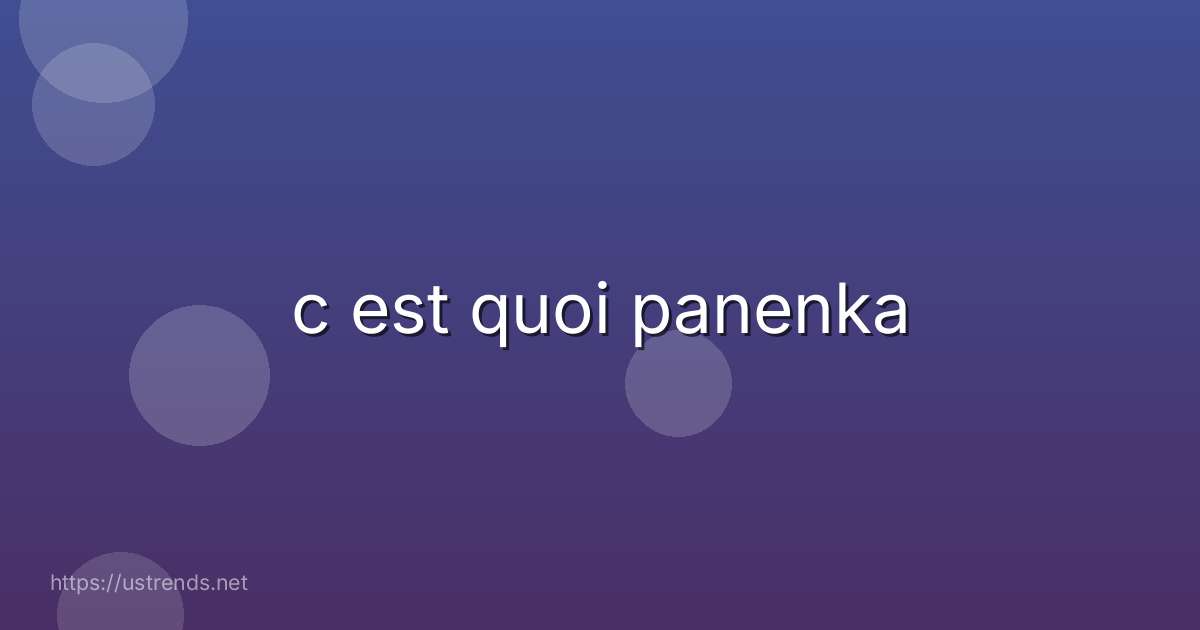 c est quoi panenka