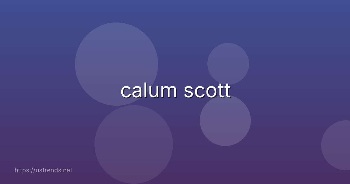calum scott