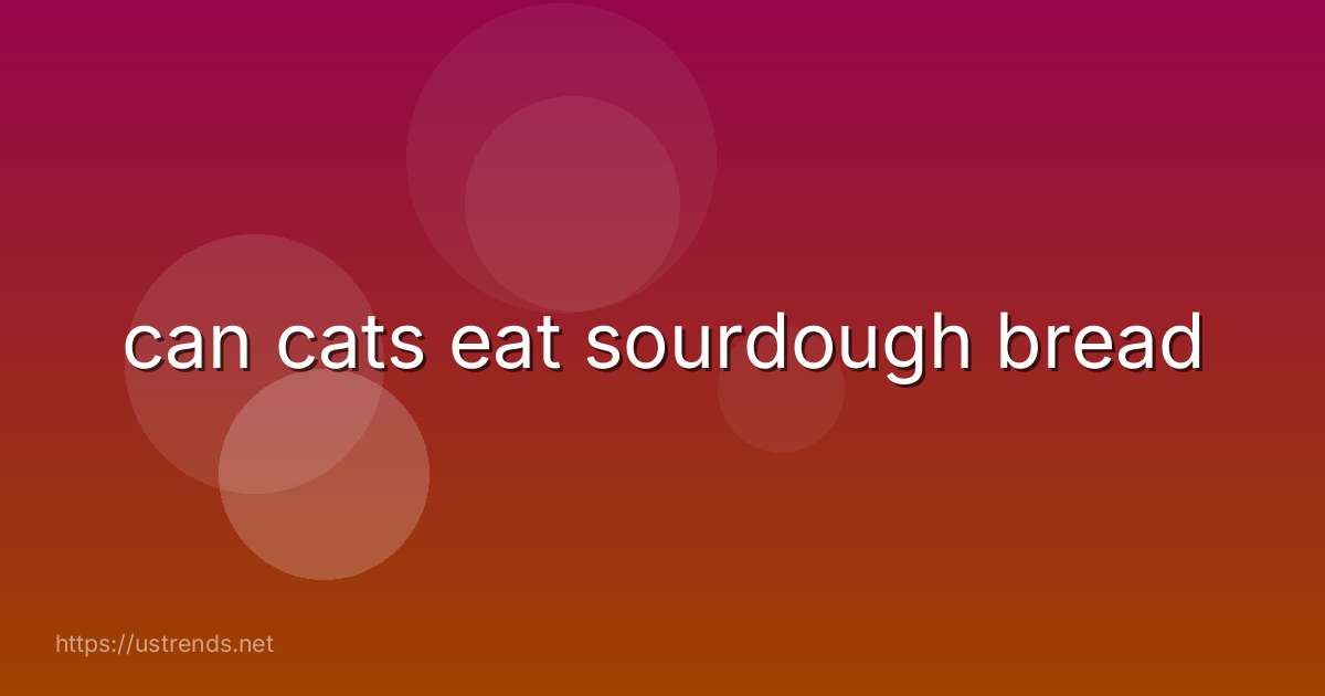 can cats eat sourdough bread