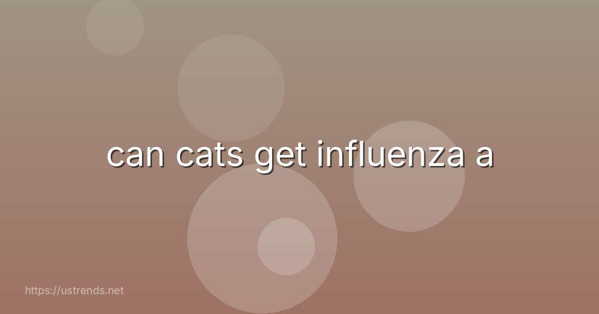 can cats get influenza a