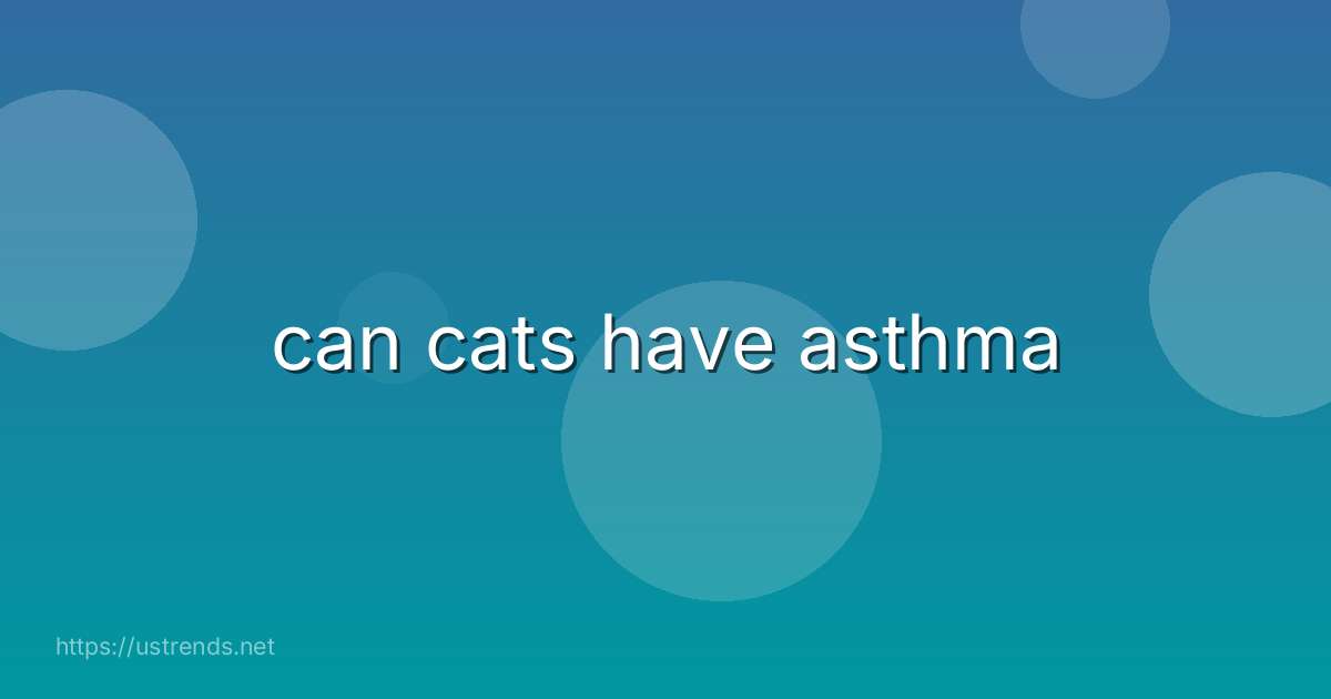 can cats have asthma