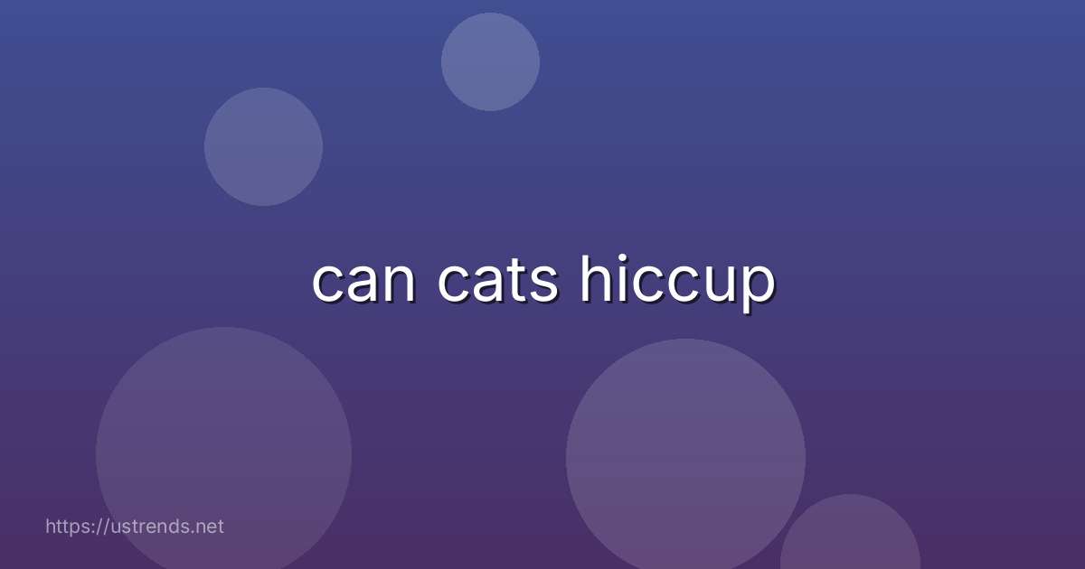 can cats hiccup