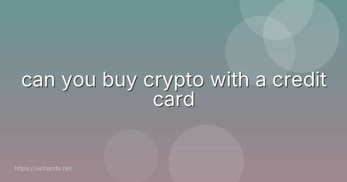 can you buy crypto with a credit card