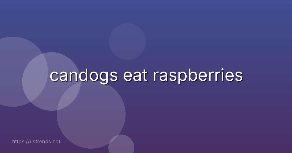candogs eat raspberries