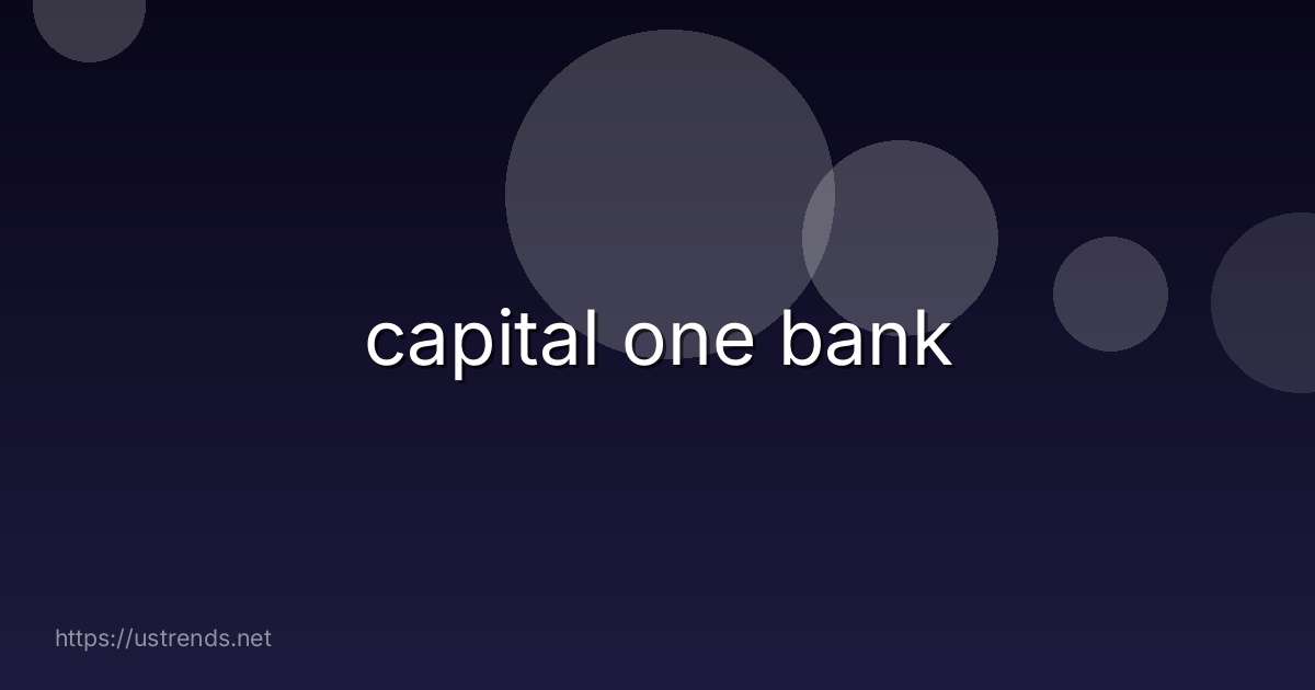 capital one bank