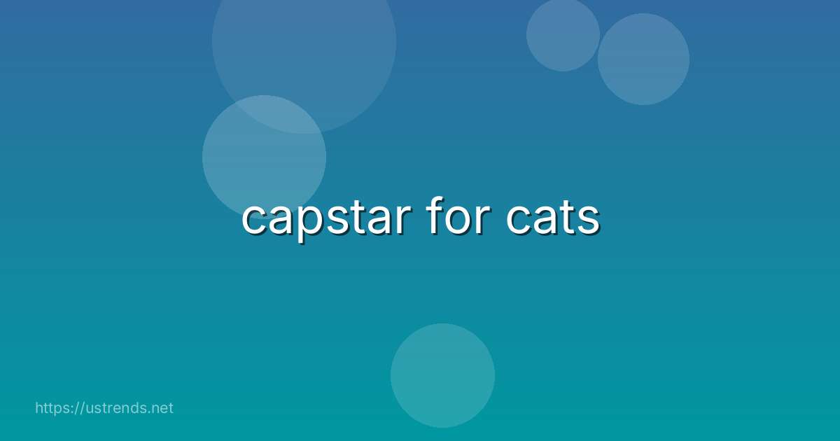 capstar for cats