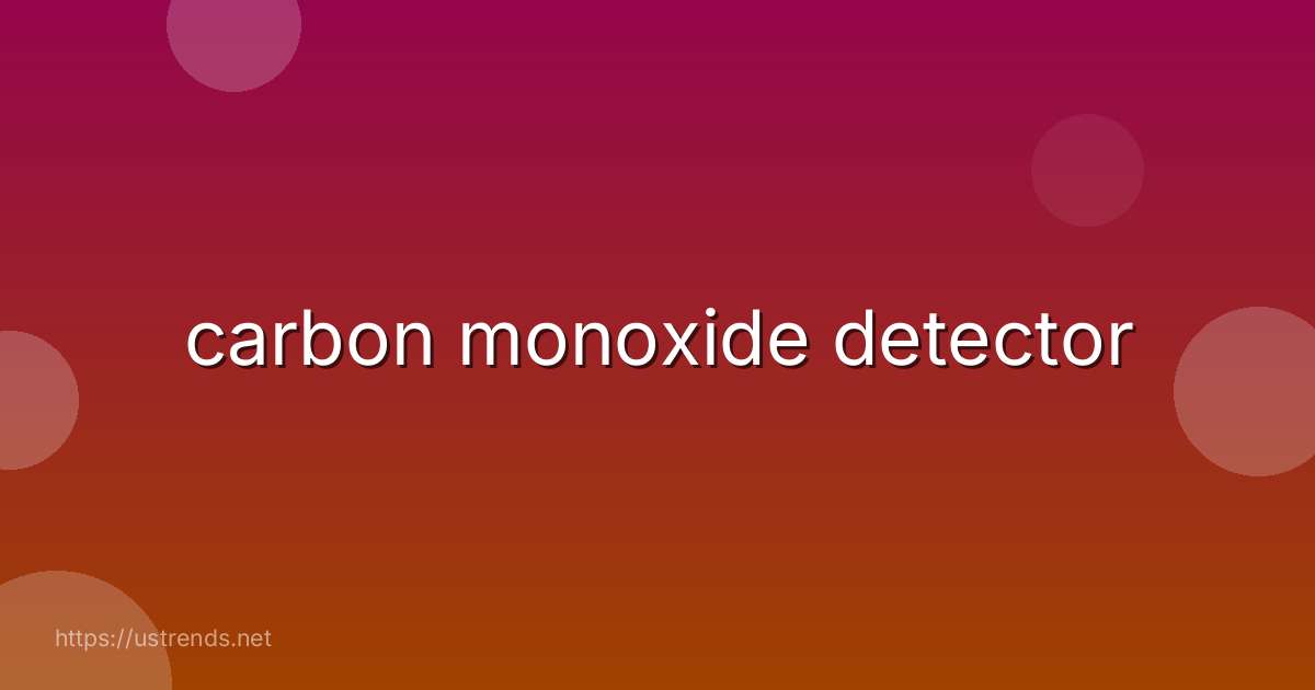 carbon monoxide detector