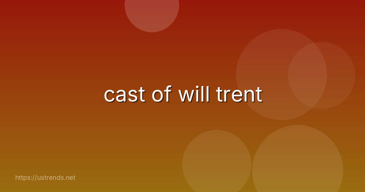 cast of will trent