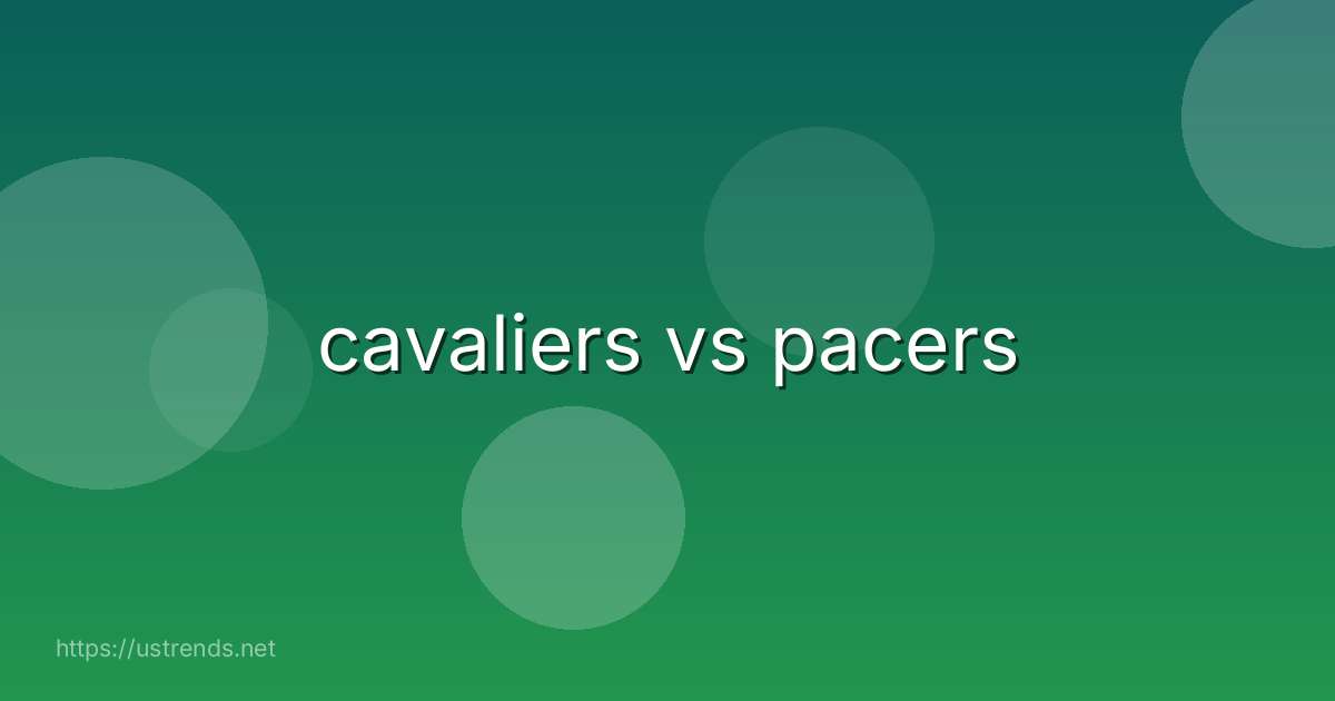 cavaliers vs pacers