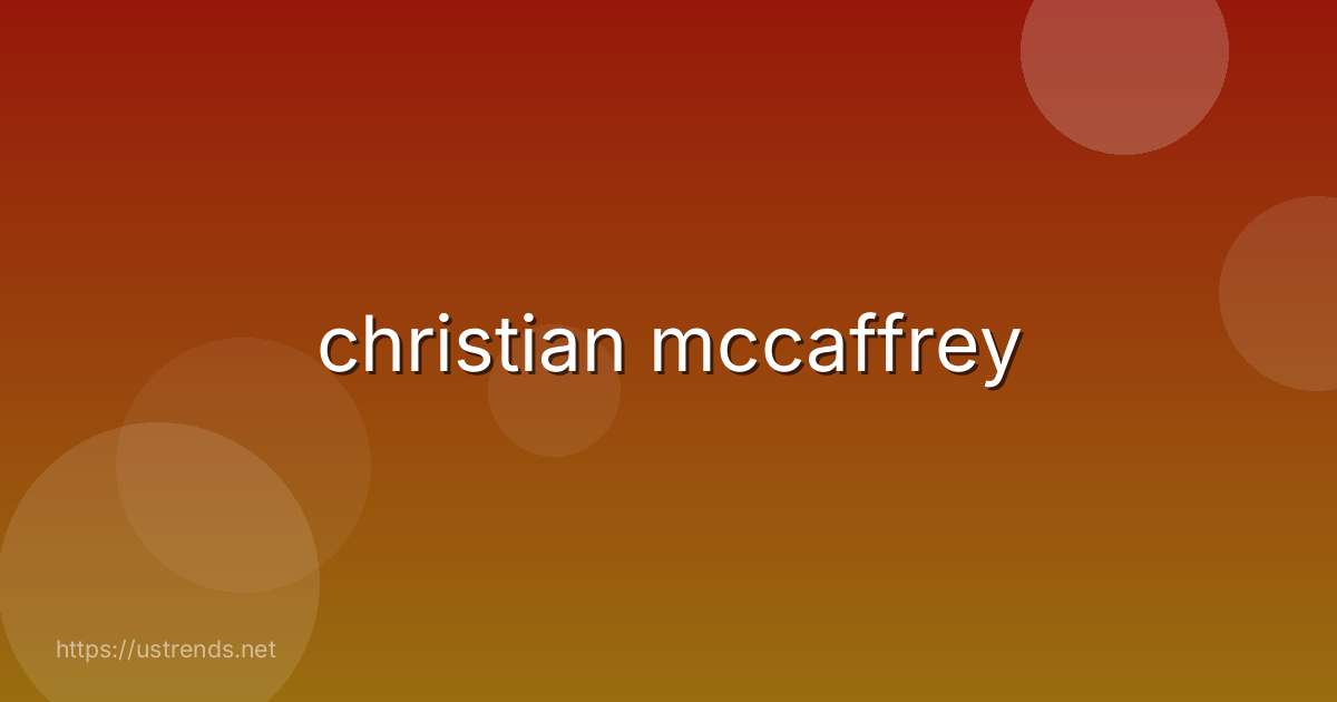 christian mccaffrey