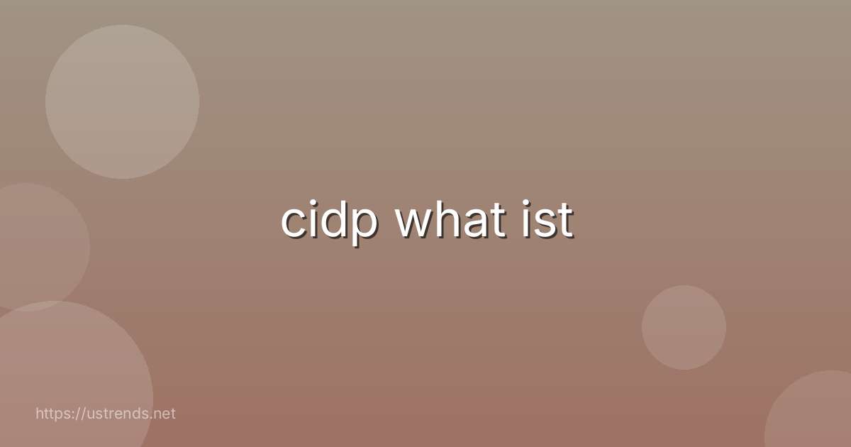cidp what ist