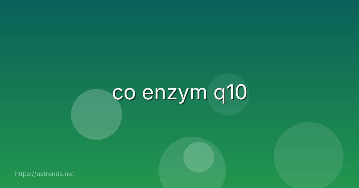 co enzym q10