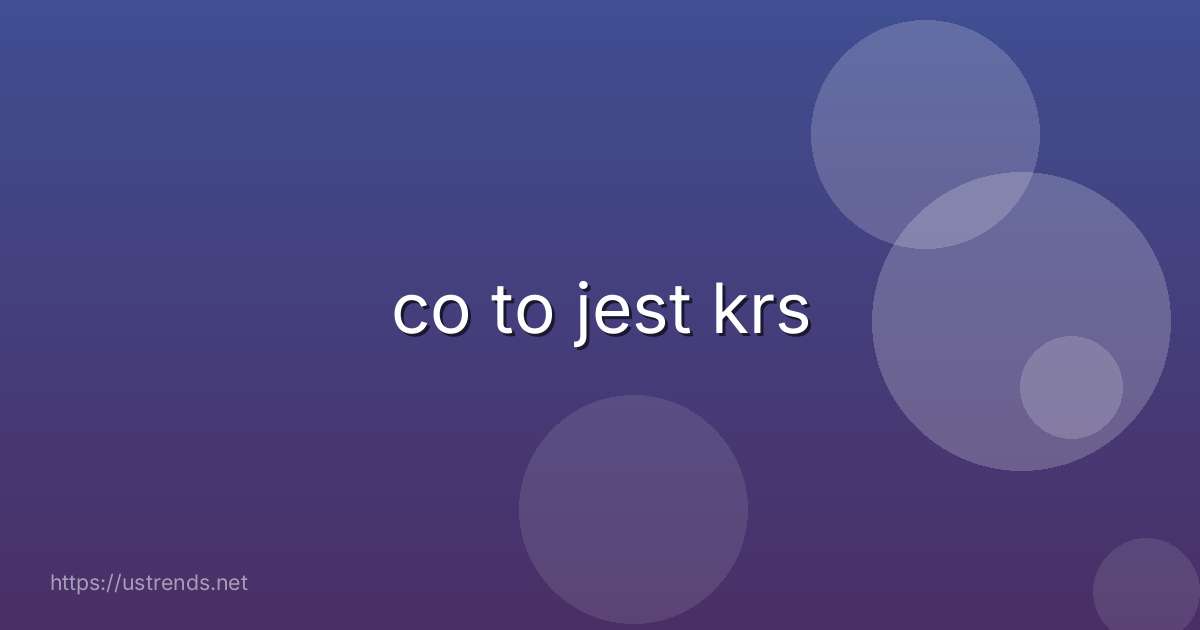 co to jest krs