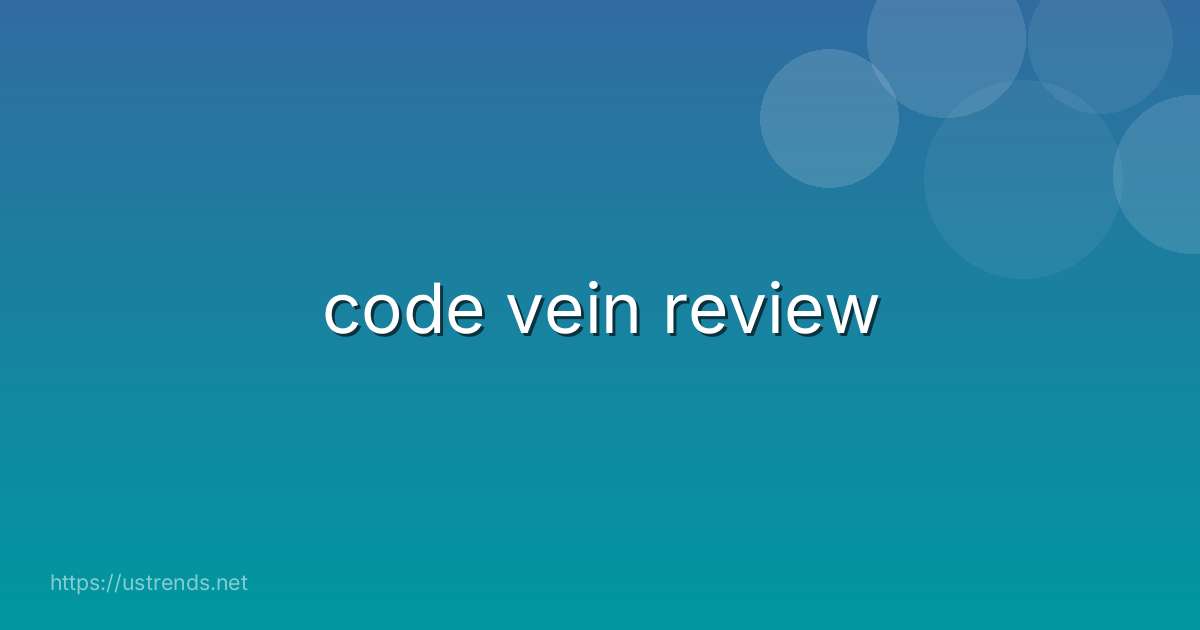 code vein review