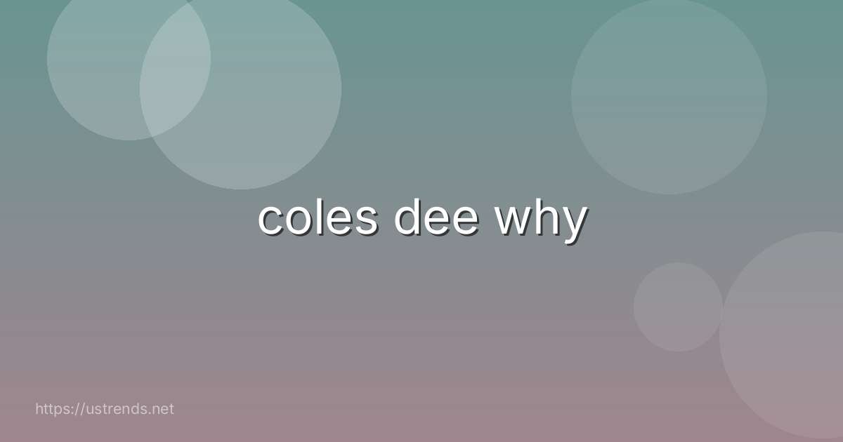coles dee why