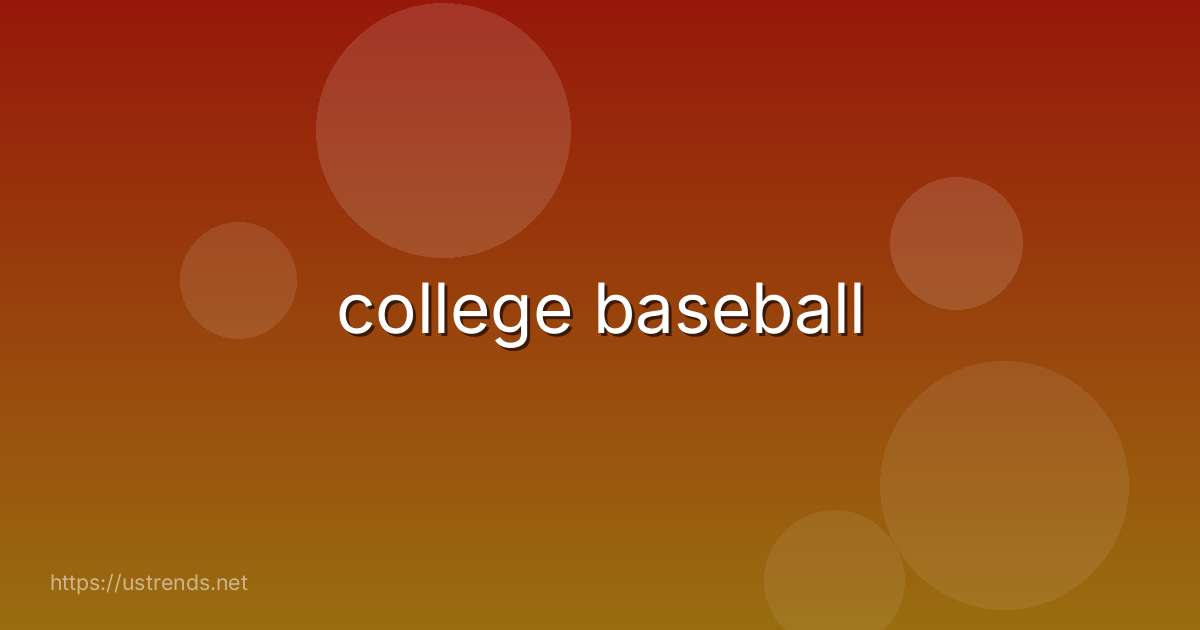 college baseball