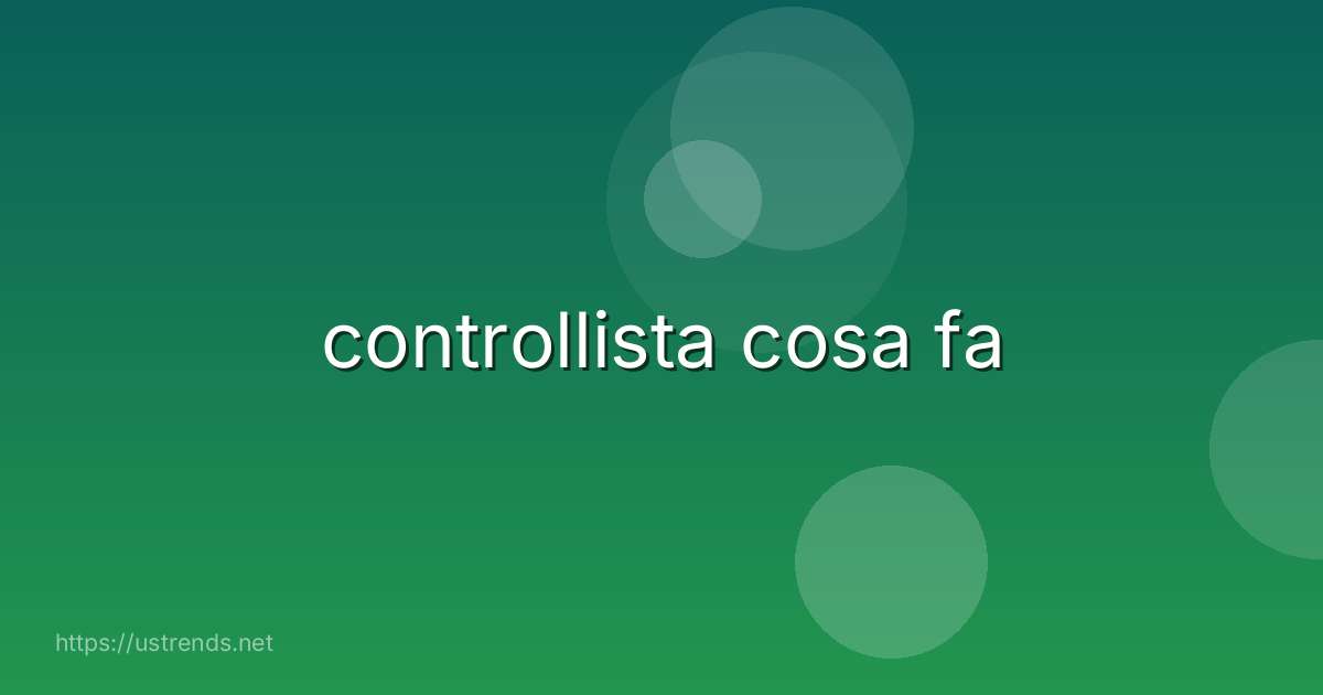 controllista cosa fa