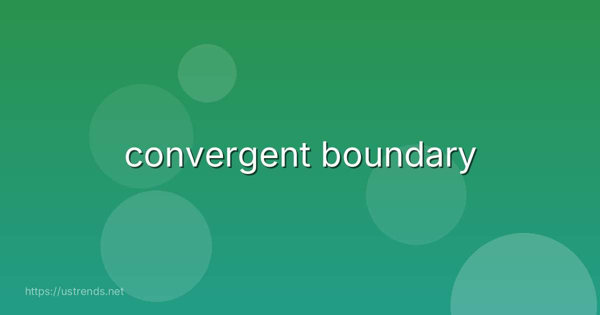 convergent boundary