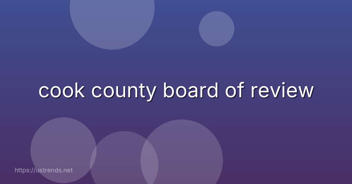 cook county board of review