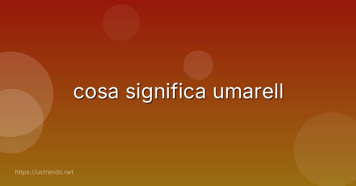 cosa significa umarell