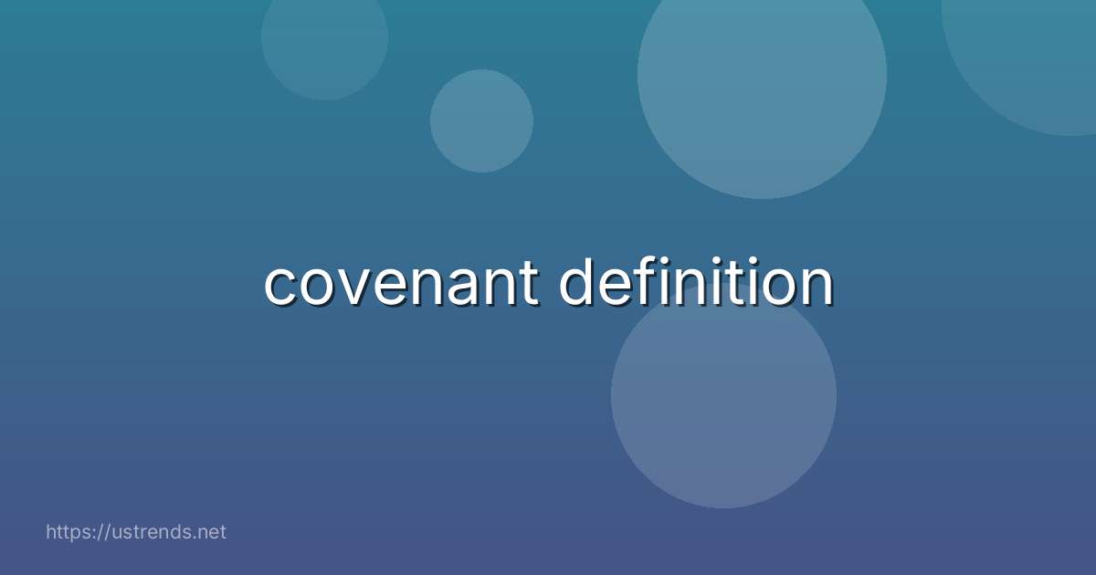 covenant definition