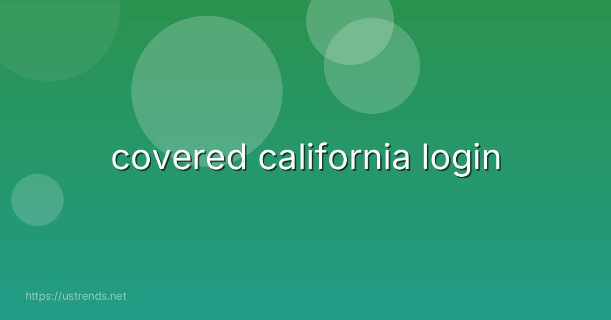 covered california login