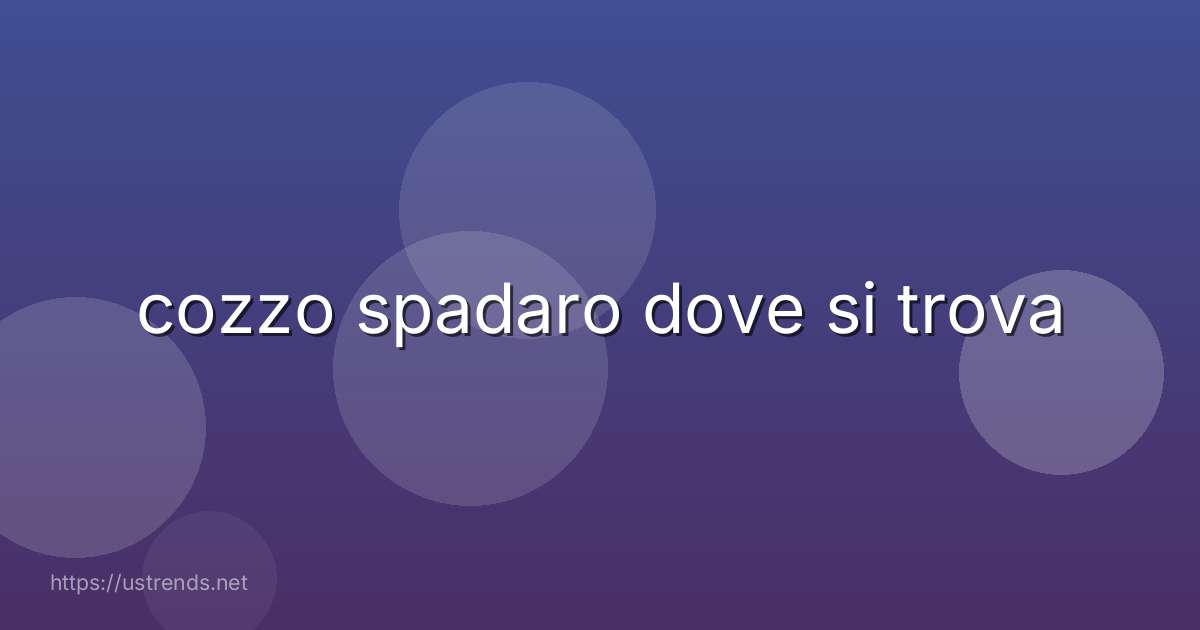 cozzo spadaro dove si trova