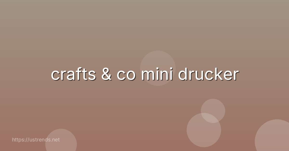 crafts & co mini drucker