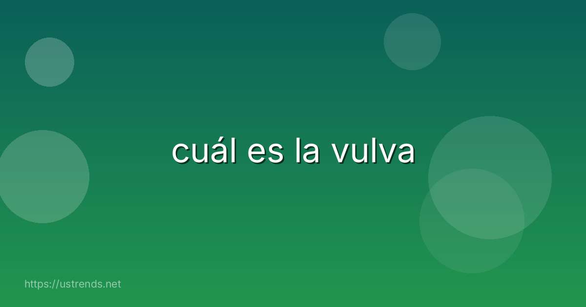 cuál es la vulva
